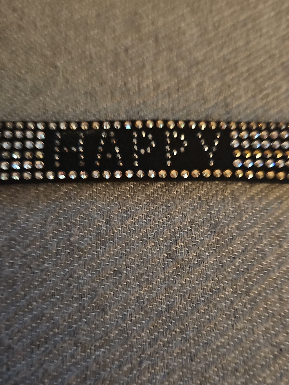 Swarovski Black 'Happy' Crystal